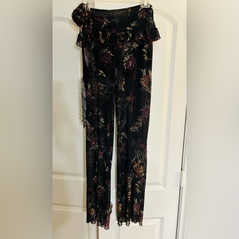 Free People Night Blooms Mesh Pants - Picture 4 of 9